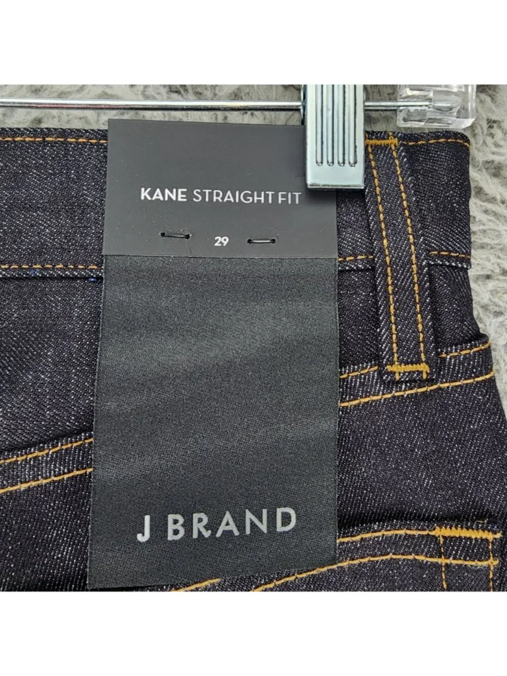 J Brand Jeans Mens 29x34 Raw Dark Blue Kane 100% Cotton Straight Fit *NWT*